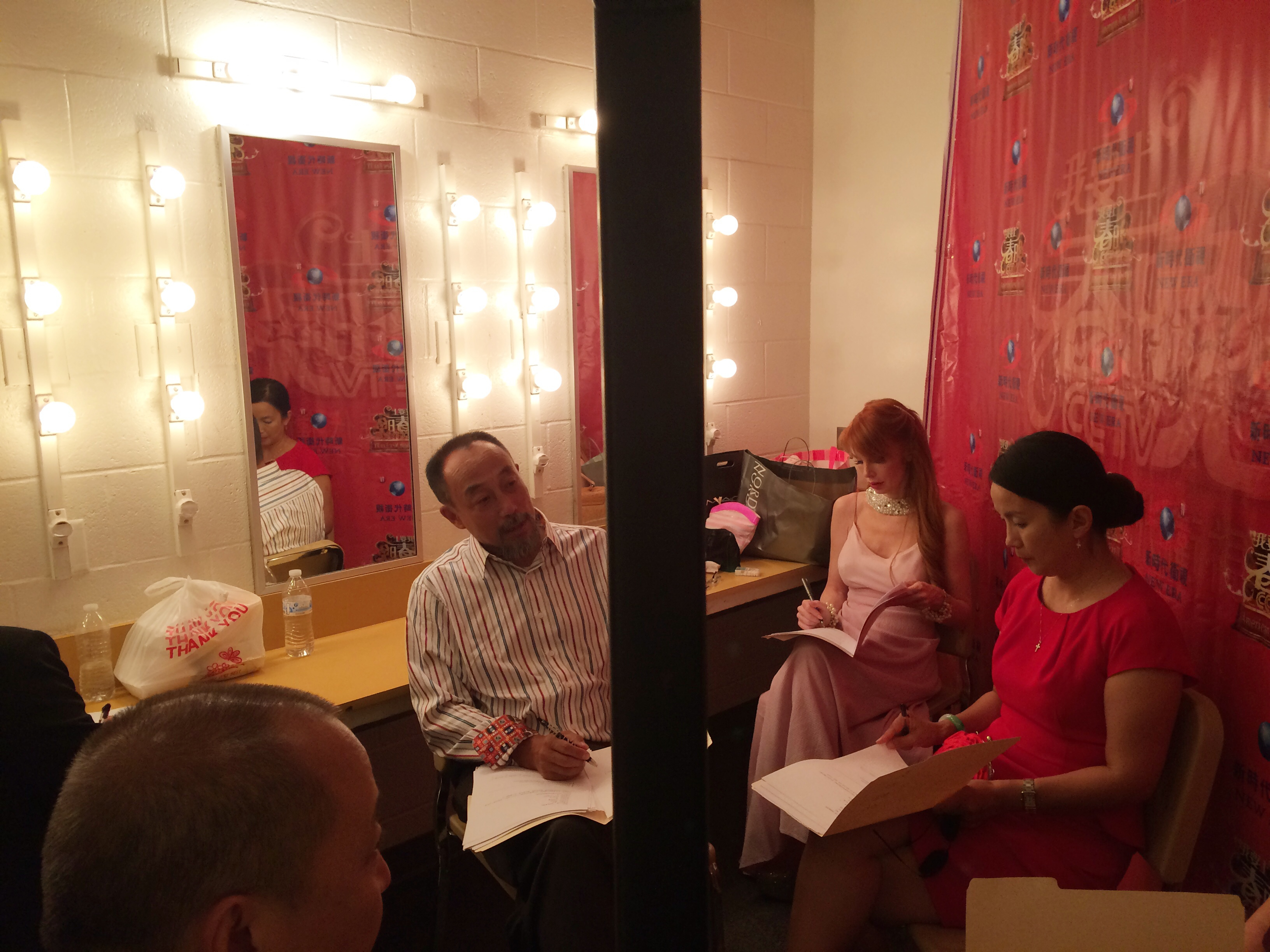 CCTV Judges backstage for National USA Competition for Chinese New Year Gala. Haiying Sun, Liping Lu, Kimberley Kates