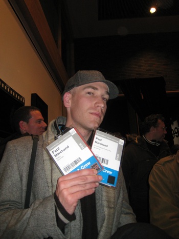Paul Marchand was busy this year: he was the editor & camera op on Good Hair and the DP and Add. Editor on Big River Man. (Sundance Film Festival 2009)