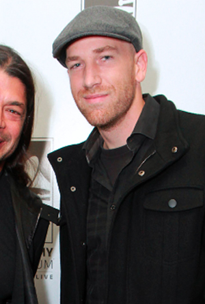 LOS ANGELES, CA - DECEMBER 08: Musician and Jaco producer Robert Trujillo and director Paul Marchand at Reel To Reel: Jaco at The GRAMMY Museum on December 8, 2014 in Los Angeles, California.