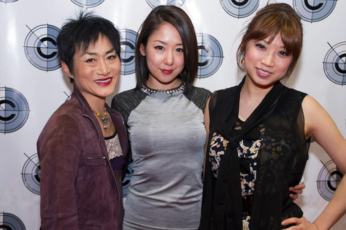 Amanda Joy at the premiere of Disconnection, with co-star Jean Yoon and director Sue Chun