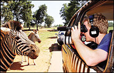 J. Duncan McFarland filming A Drive Thru America.