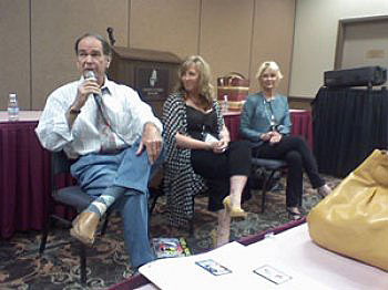 Toni Suttie with fellow celebrity guests Dean Jones and Dee Wallace Stone at the Reno Film Festival.