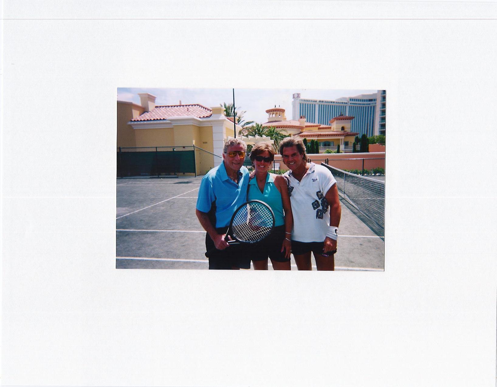 Doubles Tennis Partner, Tony Bennett & company at Turnsberry Aisle in Las Vegas, NV