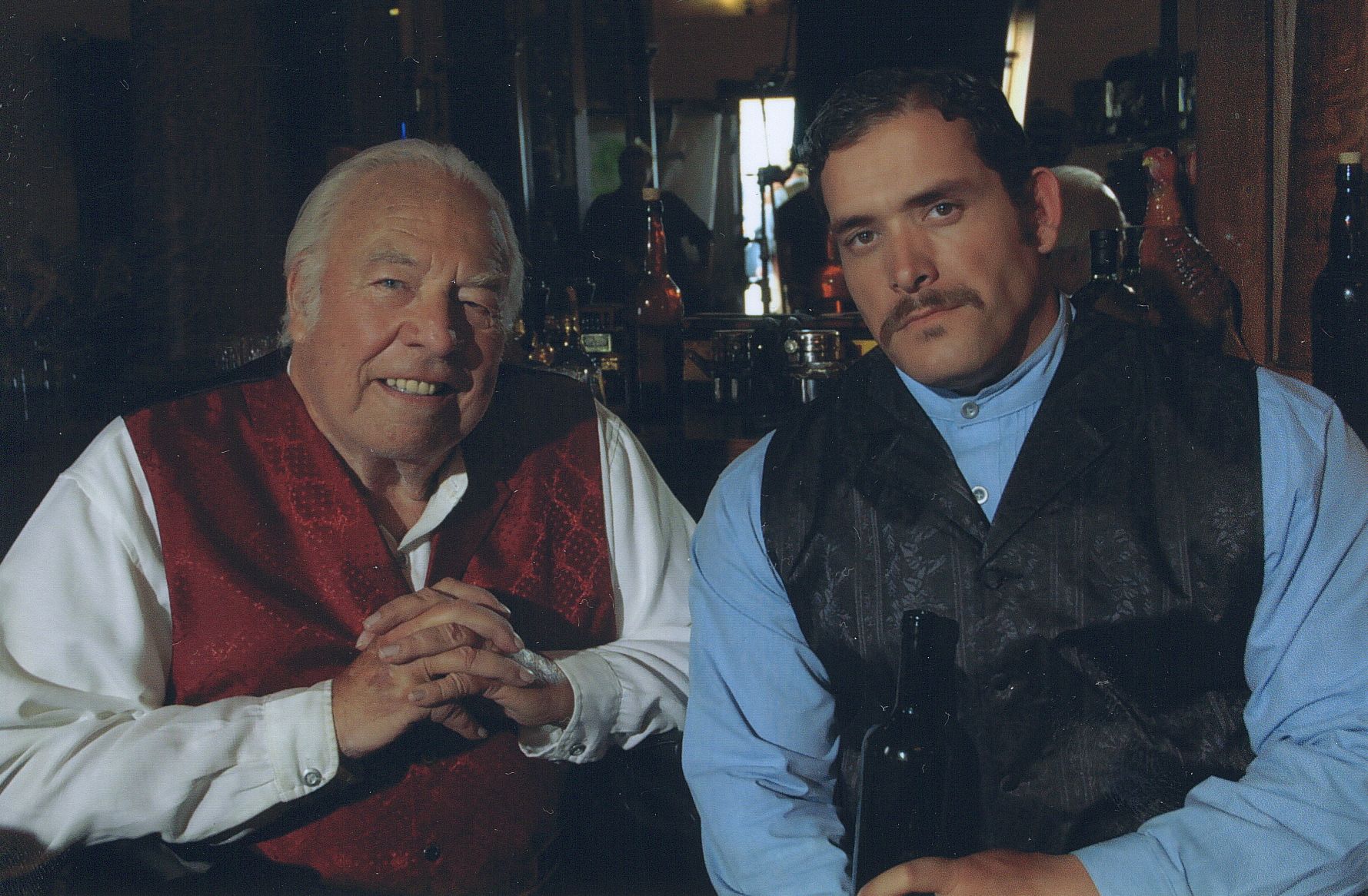 Co-Star and Academy Award Winner George Kennedy on the set of 