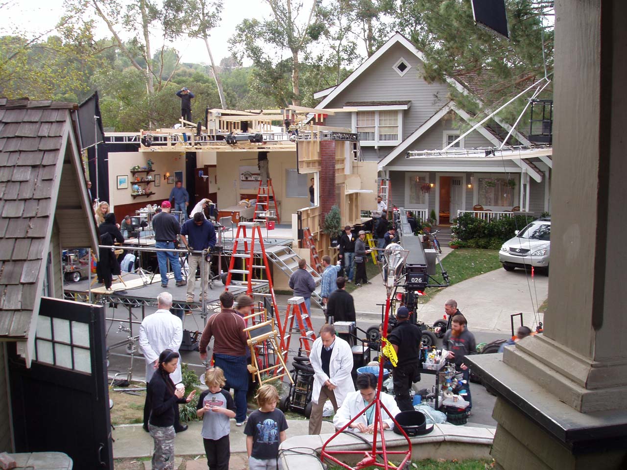 Universal studios backlot, set of lexus national