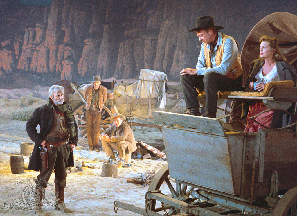 Still of Gary Cooper, Lee J. Cobb and Julie London in Man of the West (1958)