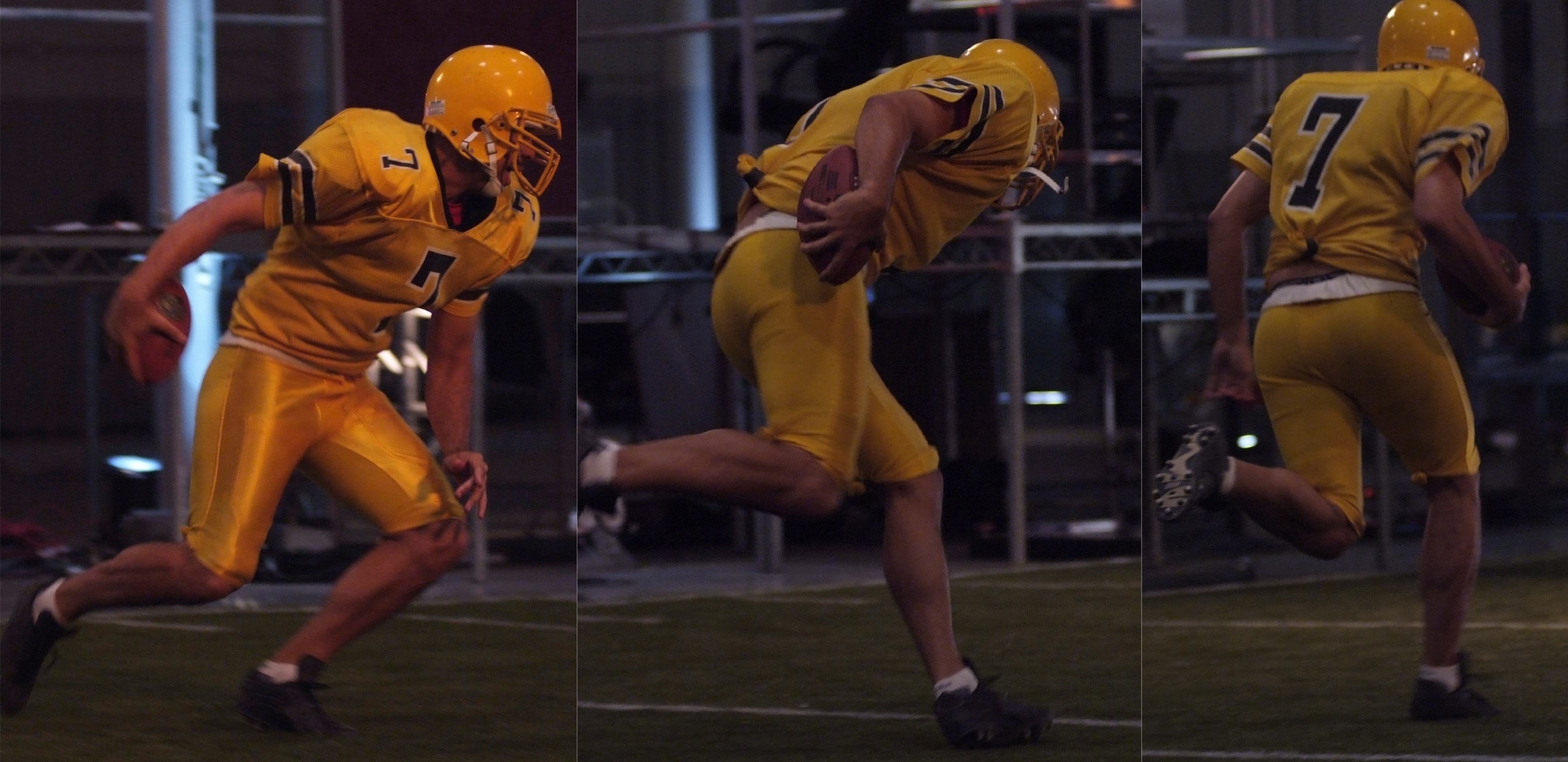 Humphries on the set of Sport Science. Writer, Producer & Athlete. Catching a pass from Ben Roethlisberger.