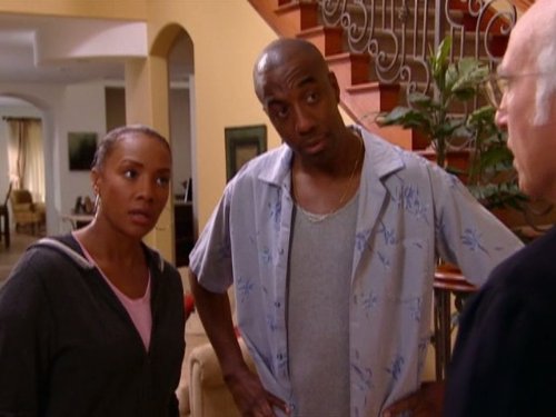 Still of Vivica A. Fox and J.B. Smoove in Curb Your Enthusiasm (1999)
