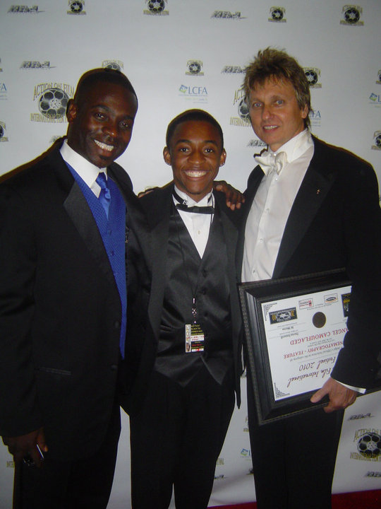 Emanuel Ward, Wilbert Berthaud Jr, R Michael Givens at AOF Awards 2010