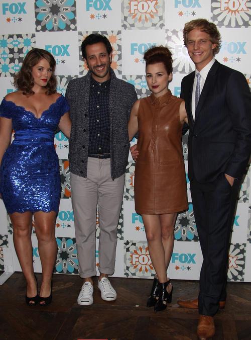 Kether Donohue, Desmin Borges, Aya Cash and Chris Geere attend the Fox Summer TCA All-Star Party at Soho House