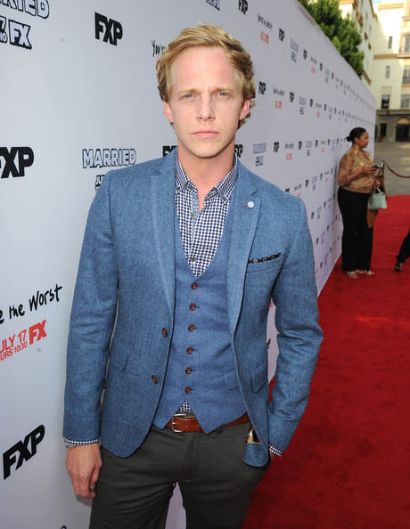 Chris Geere attends the premiere screening's for FX's 'You're The Worst' and 'Married' at Paramount Pictures Studios