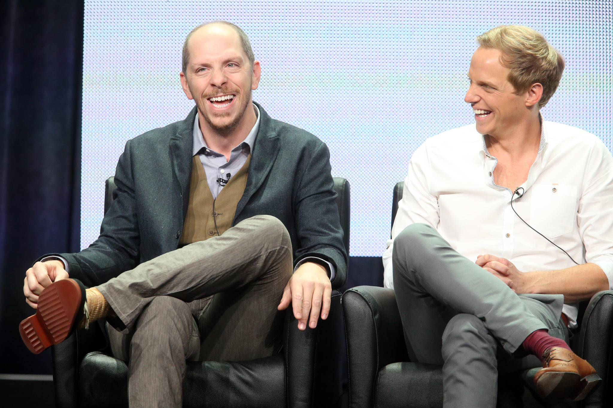 Stephen Falk and Chris Geere at event of You're the Worst (2014)