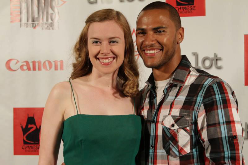 Marion Kerr and co-star Andre Hall at the premiere of FAR at the Dances With Films Festival in 2012.