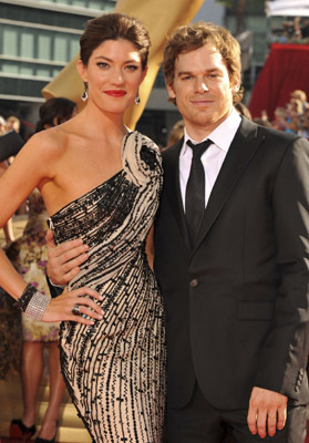 Michael C. Hall and Jennifer Carpenter at event of The 61st Primetime Emmy Awards (2009)