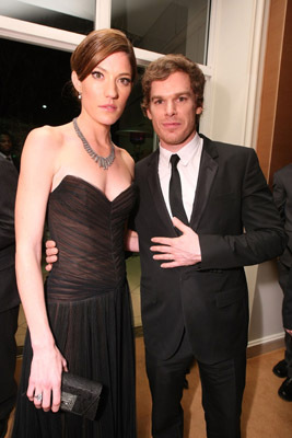 Michael C. Hall and Jennifer Carpenter at event of The 66th Annual Golden Globe Awards (2009)