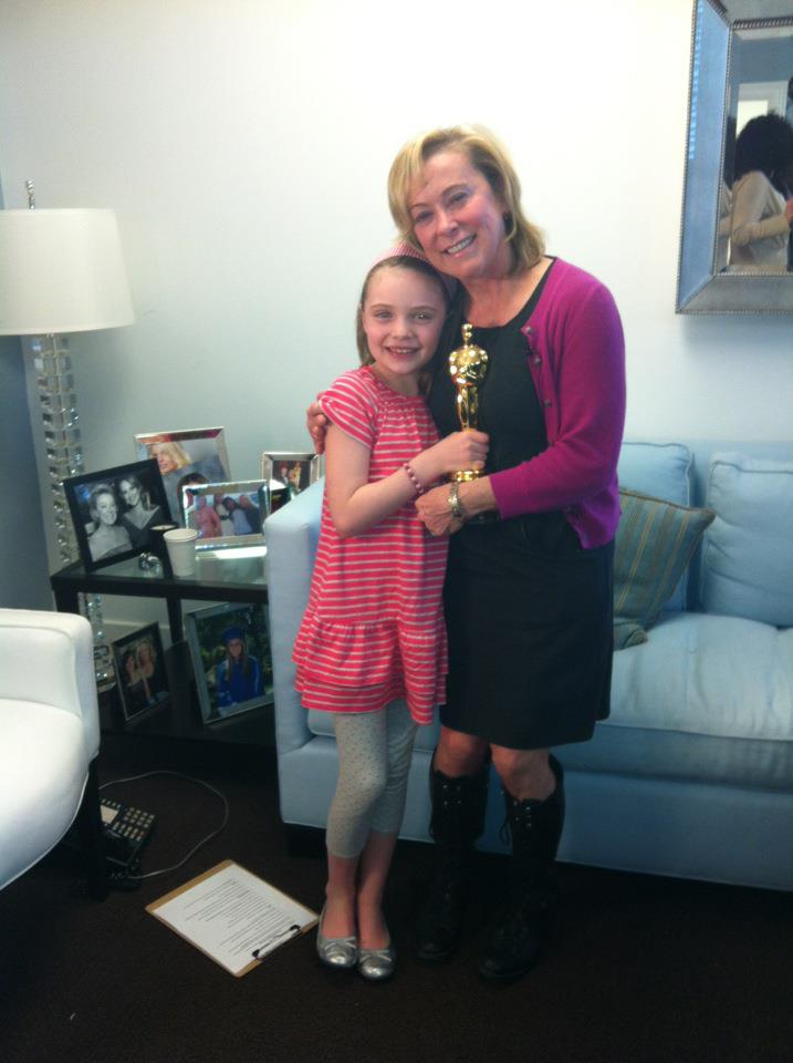 Host Madison Moellers with Nancy Utley, President of Fox Searchlight Pictures after her interview for 