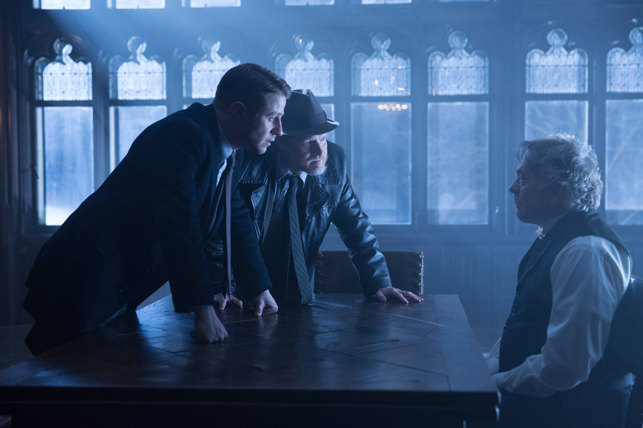 Still of Donal Logue, Daniel Davis and Ben McKenzie in Gotham (2014)