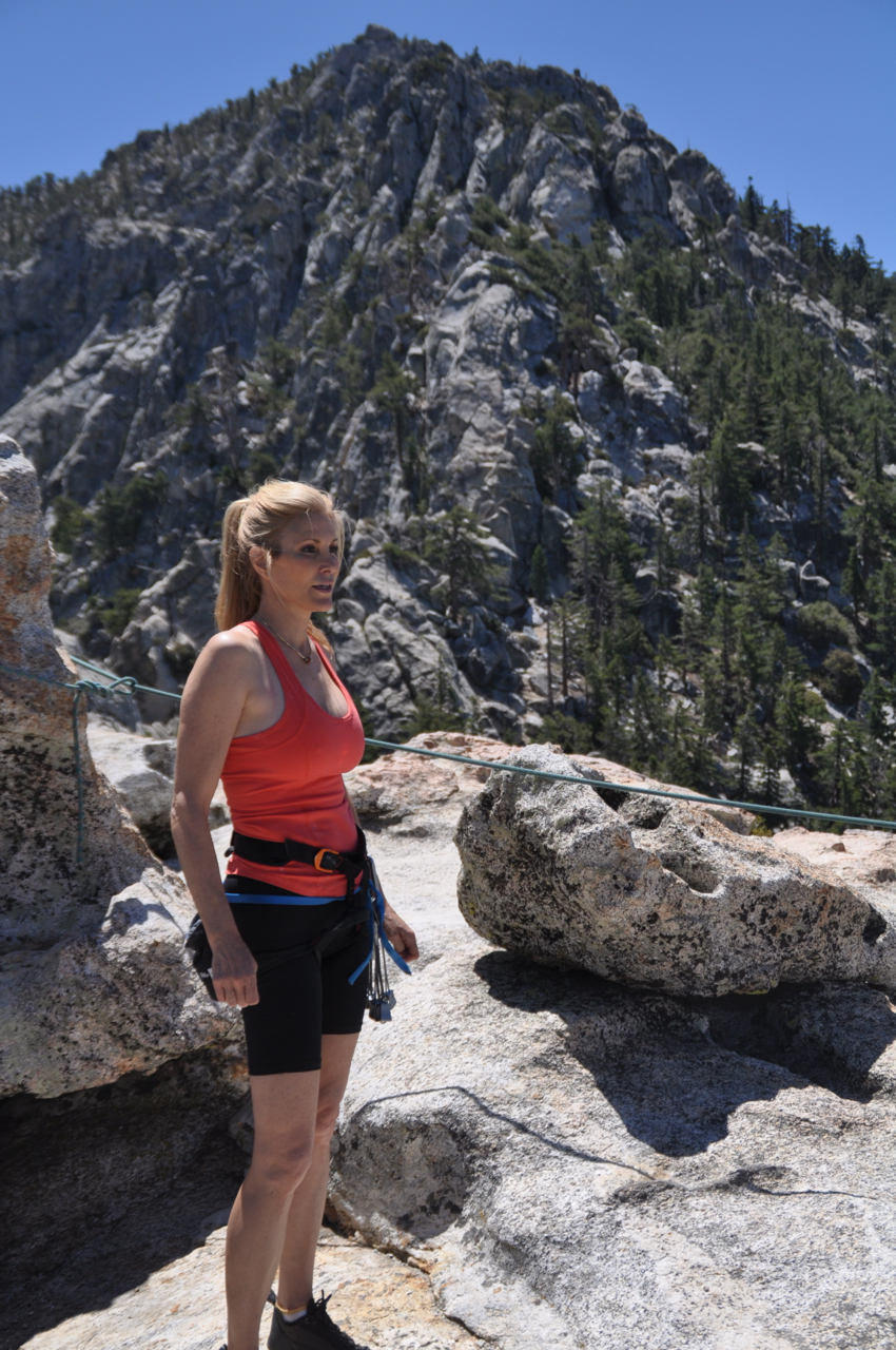 Top of Lillyrock in Idyllwild playing the role of Samantha Duncan.