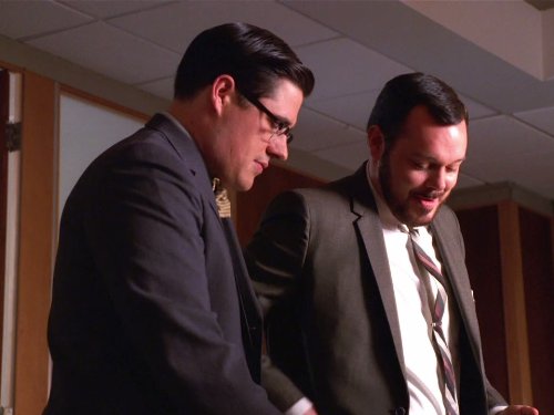 Still of Michael Gladis and Rich Sommer in MAD MEN. Reklamos vilkai (2007)