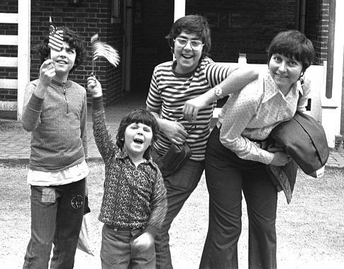 Seth, Jesse, and David Friedman as young boys with mother Elaine Friedman.