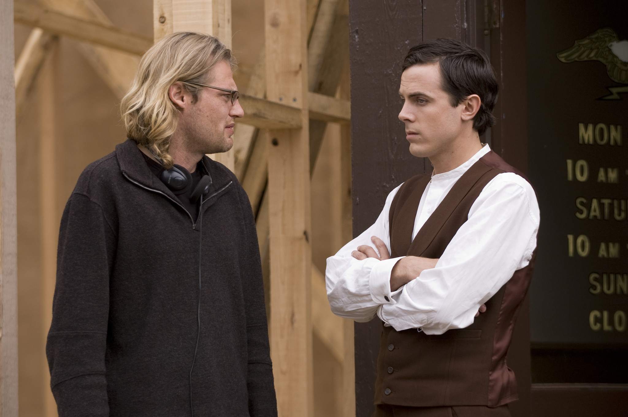 Still of Casey Affleck and Andrew Dominik in The Assassination of Jesse James by the Coward Robert Ford (2007)