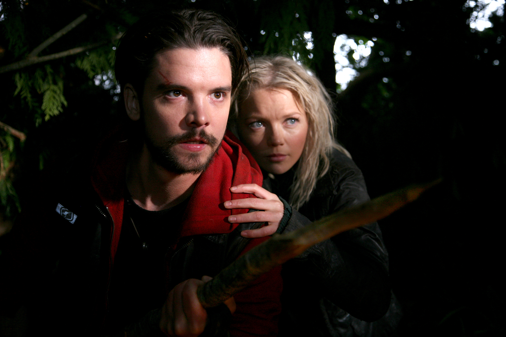 Still of Andrew Lee Potts and Hannah Spearritt in Primeval (2007)