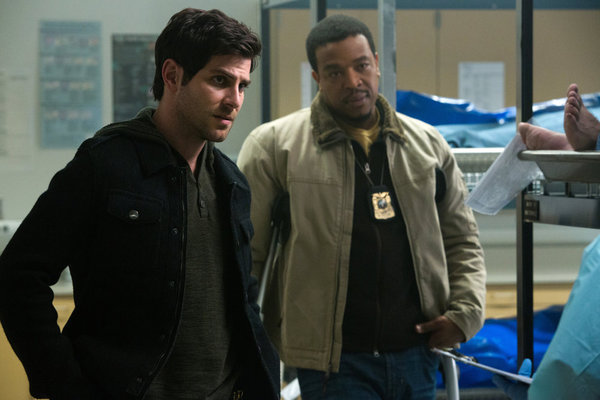 Still of Russell Hornsby and David Giuntoli in Grimm (2011)