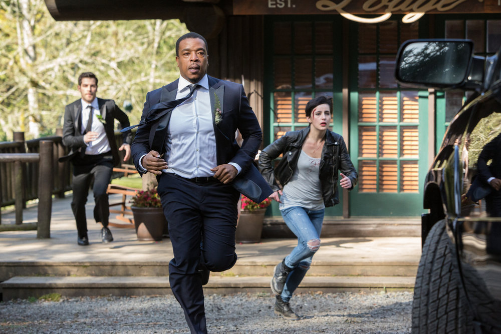 Still of Russell Hornsby, David Giuntoli and Jacqueline Toboni in Grimm (2011)