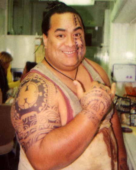 Ku I Ka Pono! (Stand up for what's right!) Kickin' it with Tattoo Mike - Pomaika'i Brown on the set of 