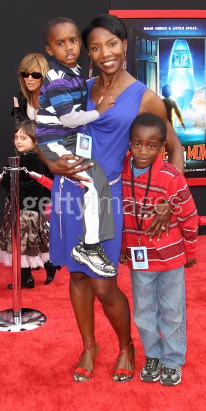Jeryl Prescott Sales attends Disney's world premiere of Mars Needs Moms with her sons, Jordan and Coleman Sales, March 6th, 2011 at the El Capitan Theatre in Hollywood