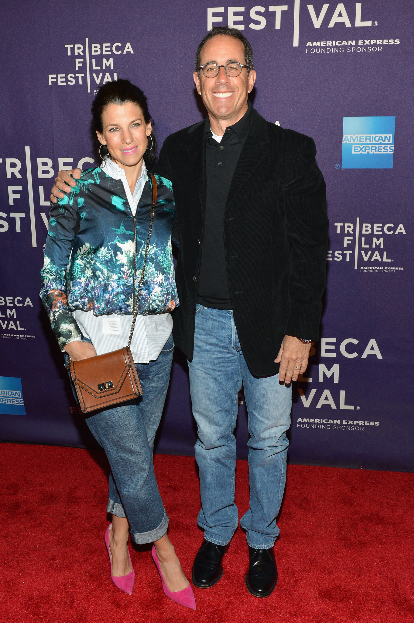 Jerry Seinfeld and Jessica Seinfeld at event of Kiss the Water (2013)
