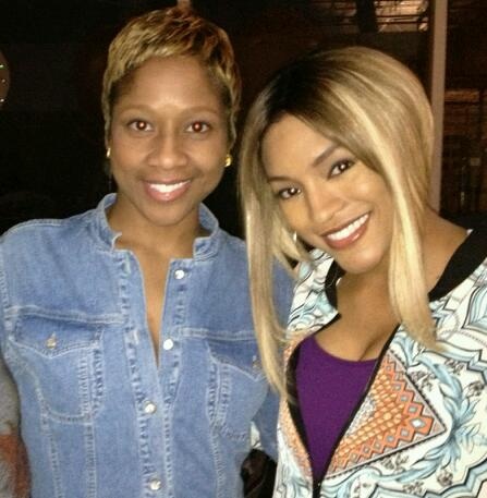On the CrazySexyCool: The TLC Story Set with my girl Drew Sidora as 