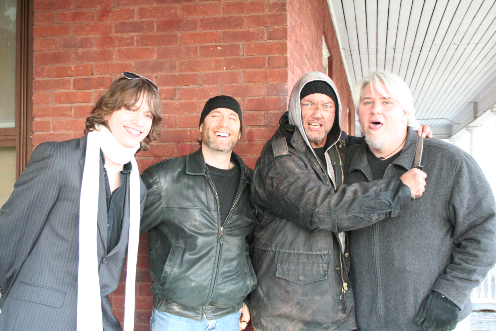 On location for 'The Burningmoore Incident' with actors Jon Conver and Geoff Tate, and executive producer Thomas David