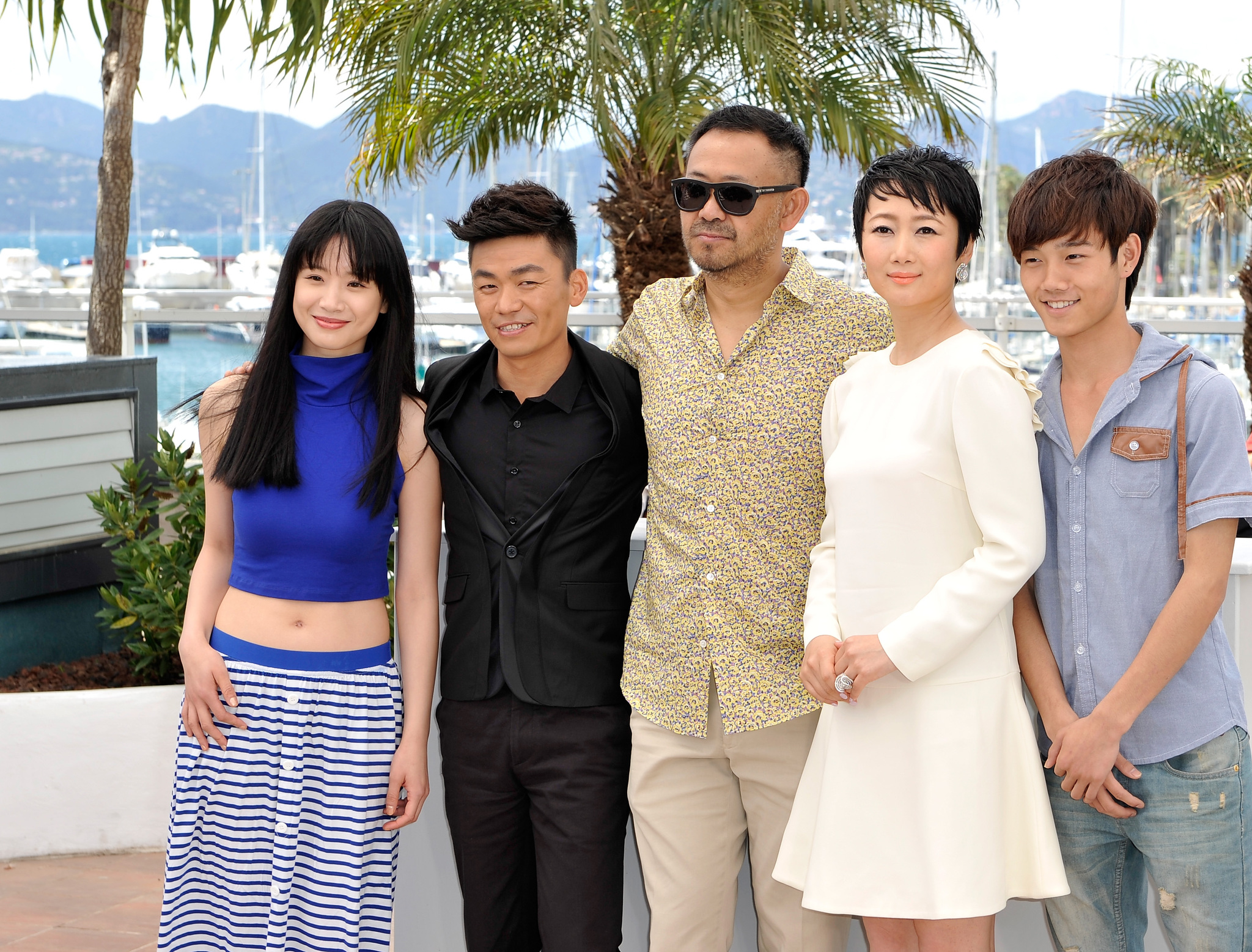 Tao Zhao, Baoqiang Wang, Jiang Wu, Meng Li and Lanshan Luo at event of Nuodemes prisilietimas (2013)