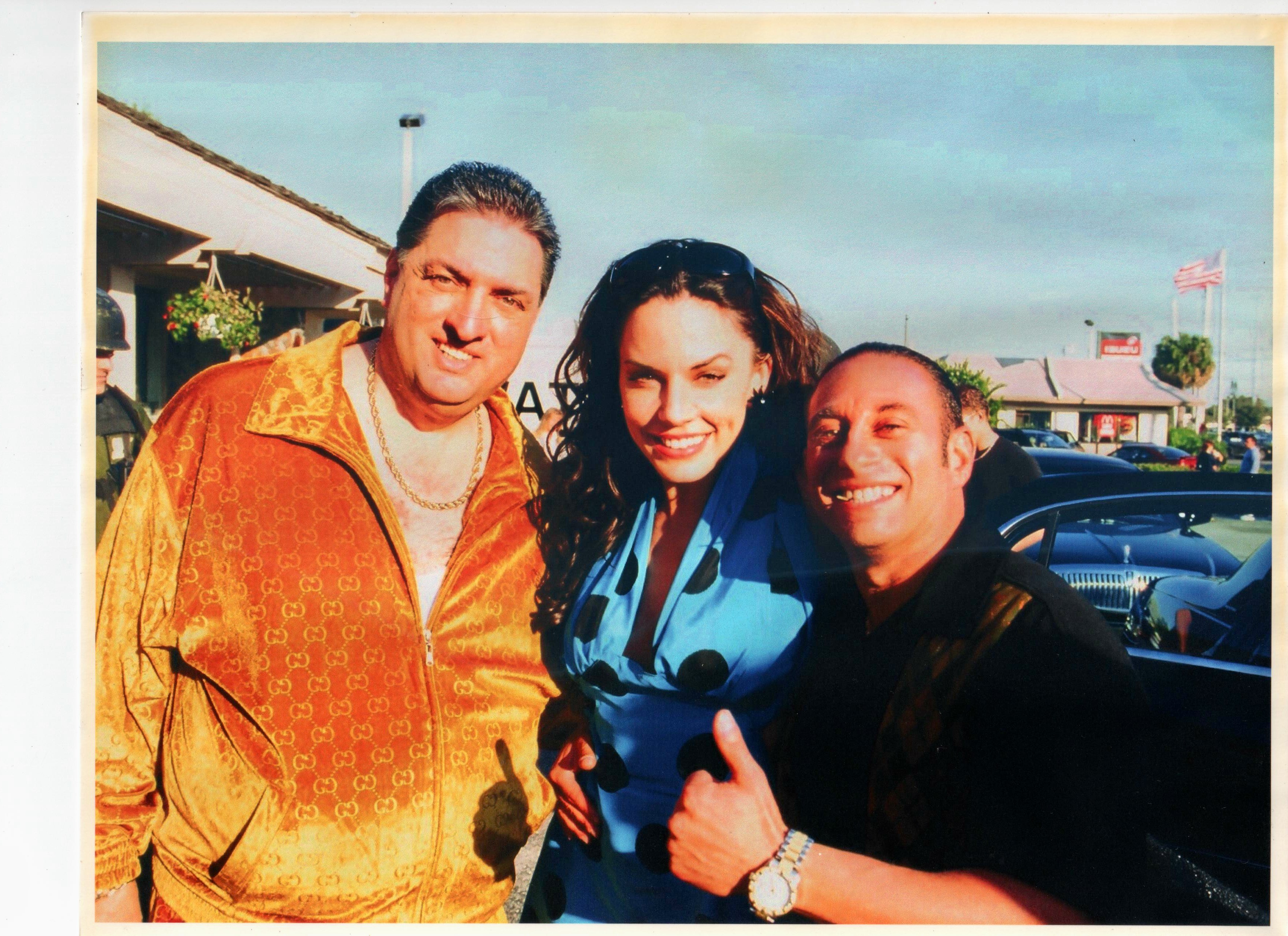vince, krista and steven on the set of shut up and kiss me