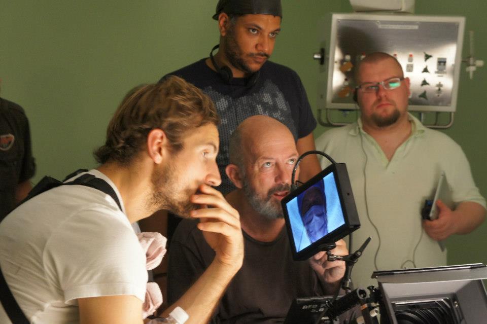 Directing Love of my Life with Writer Liam Barrett far right and DOP Steve Arnold ACS Centre