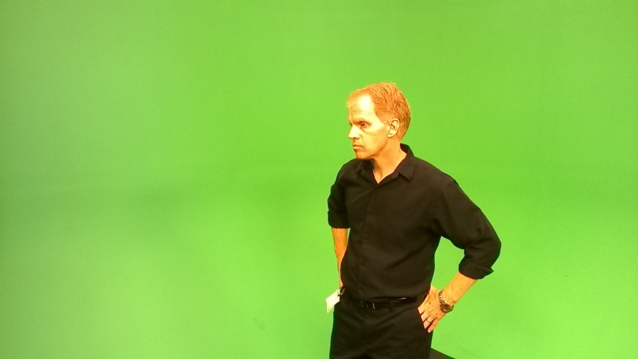 On the Green Screen set at YouTubeSpaceLA.