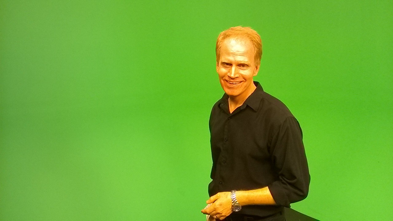 On the Green Screen set at YouTubeSpaceLA.