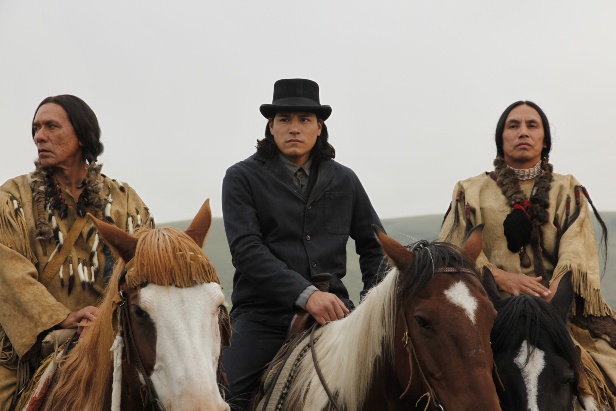 Still of Wes Studi and Gerald Auger in Hell on Wheels (2011)