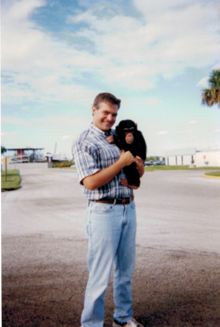 I always wanted a monkey! At least I got to work with one at Kennedy Space Center for ABC Movie