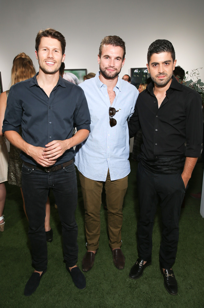 Peter Dundas, Alex Russell and Beejan Land attend MUSE exhibition Opening at De Re Gallery, Los Angeles.