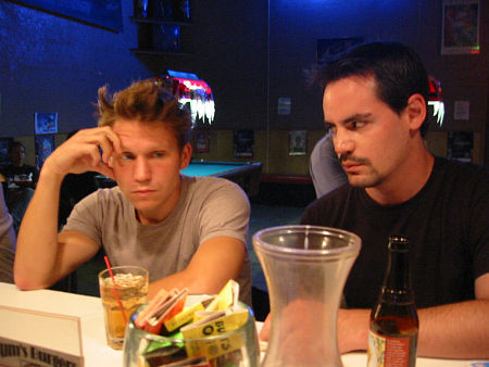 Still of McCaleb Burnett and Mark Reeb in Graduation Day (2003)