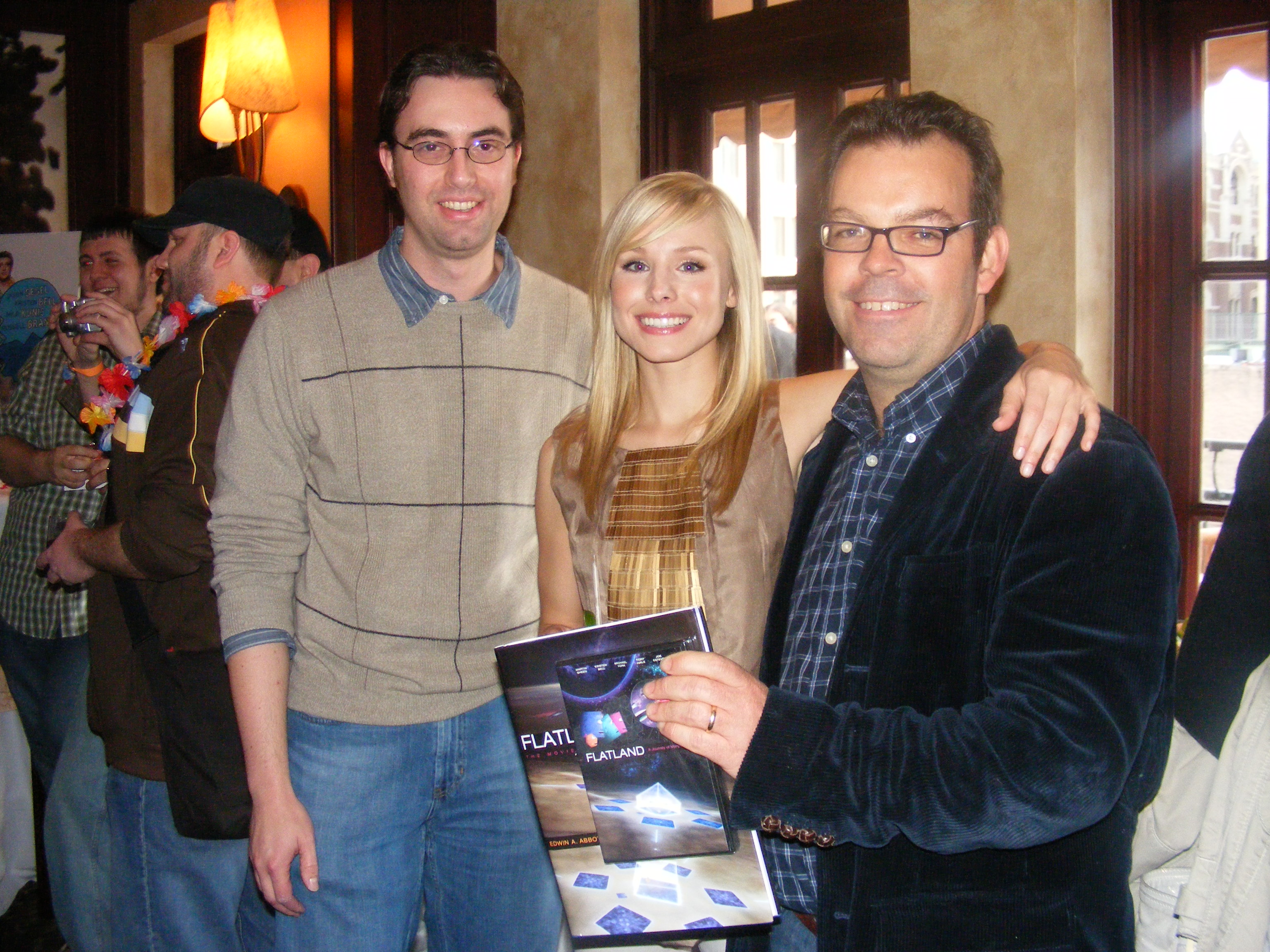 Dano Johnson, Kristen Bell and Jeffrey Travis at SXSW 2008
