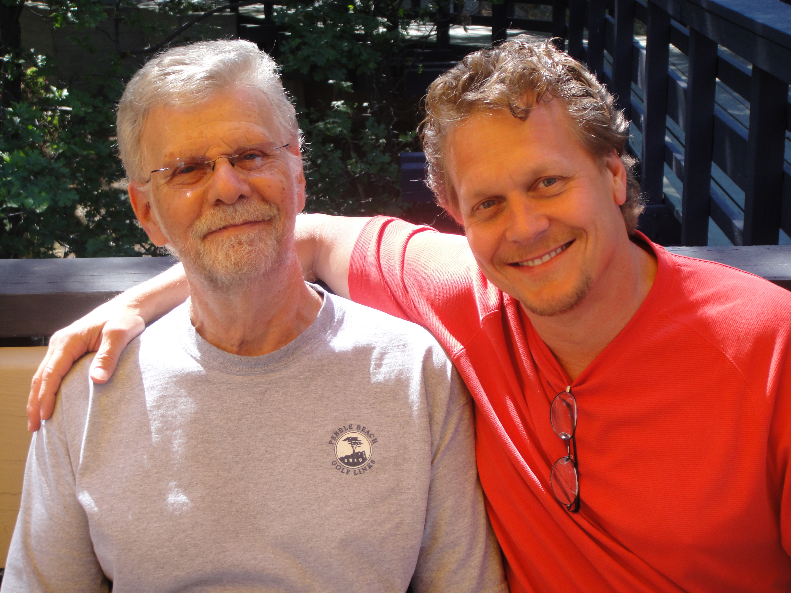 Famed Acting Coach, Eric Morris with David McNulty in Lake Arrowhead