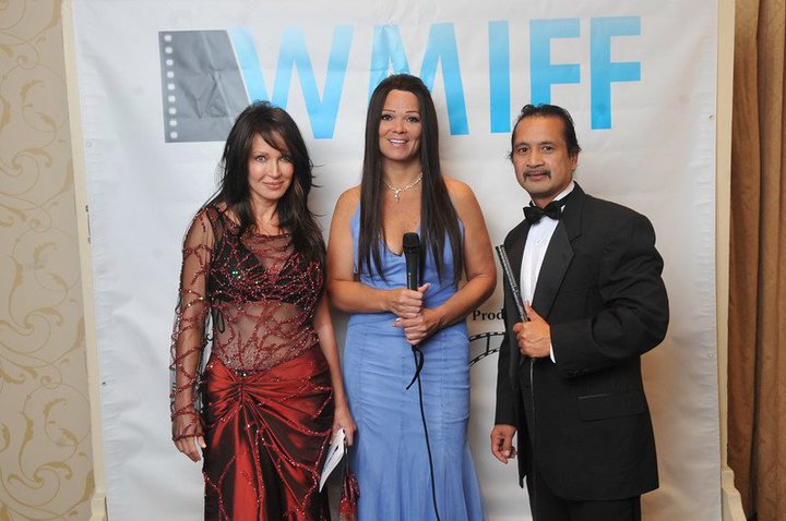 Award Winner Lead Actress Holly Anderson, Laura Hartman, June Daguiso WMIFF August 21, 2010
