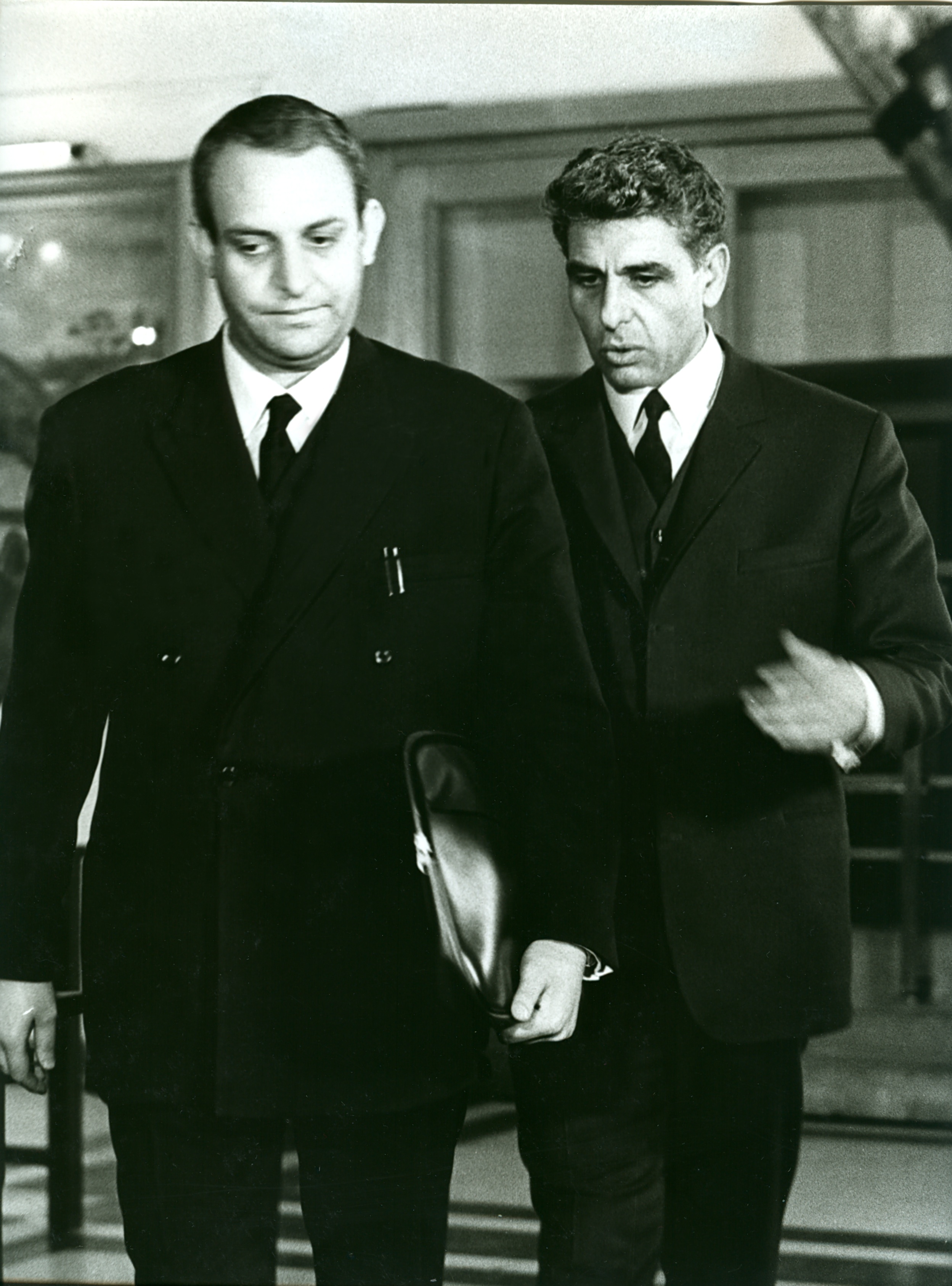 Bulgarian actor Apostol Karamitev (right) portraying Petar Alexandrovin the movie 