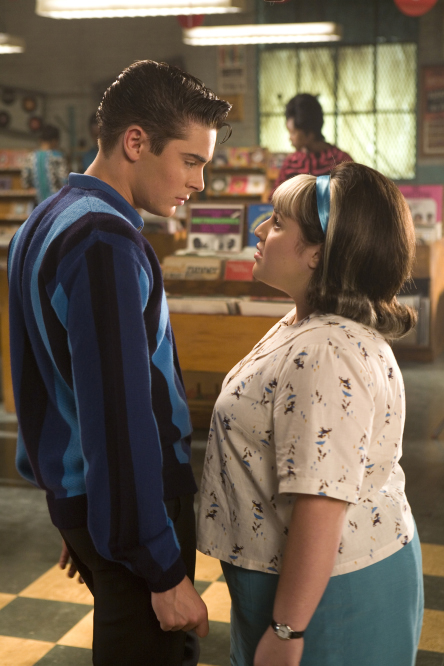 Still of Zac Efron and Nikki Blonsky in Hairspray (2007)