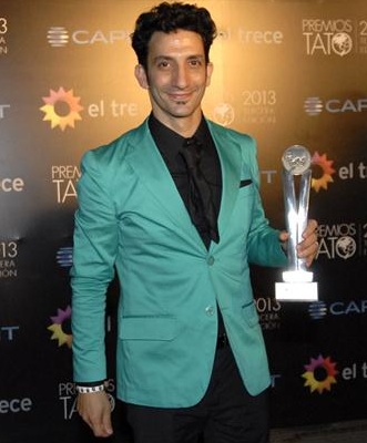 Juan Minujin, best supporting actor Tato Award Argentina TV 2013