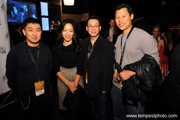 Yoosik Oum, Jessica Yu, Peter Leung, and Jimmy Tsai at the Canadian premiere or 
