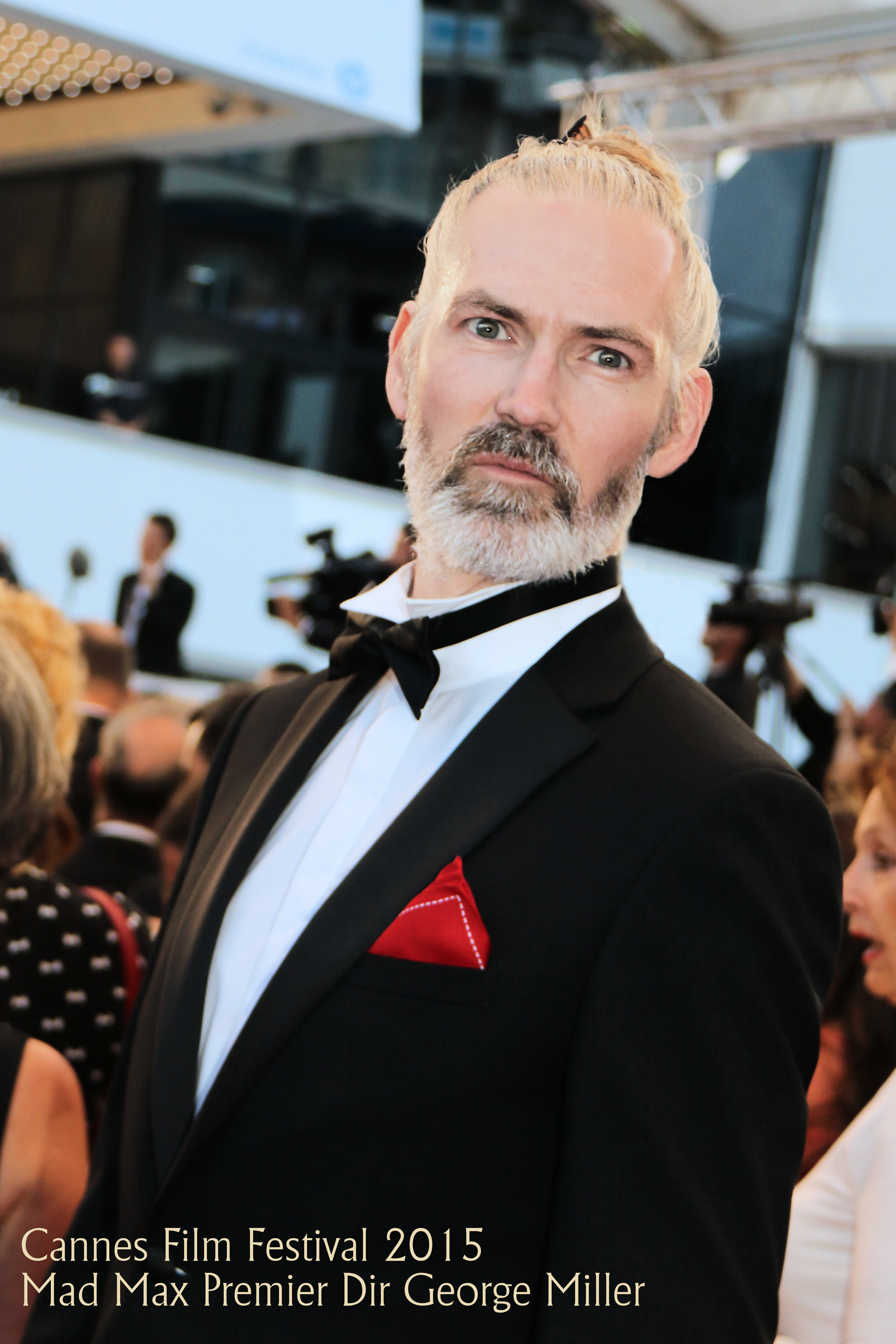 Jon at the Cannes premiere of Mad Max Fury Road